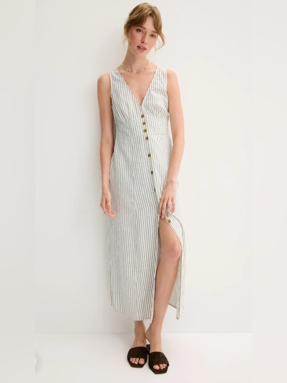 MARINE LAYER Camila Dress sleeveless striped in XS - Picture 2 of 9